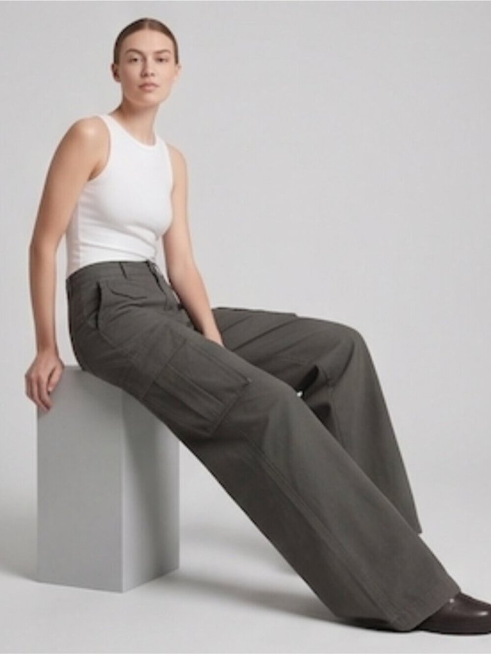 Cotton ON Gray Cargo Pant Size 6 NWT - Picture 6 of 8